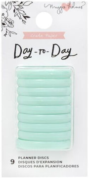 AMERICAN CRAFTS - Day to Day Planner Discs Mint 9pc 373035